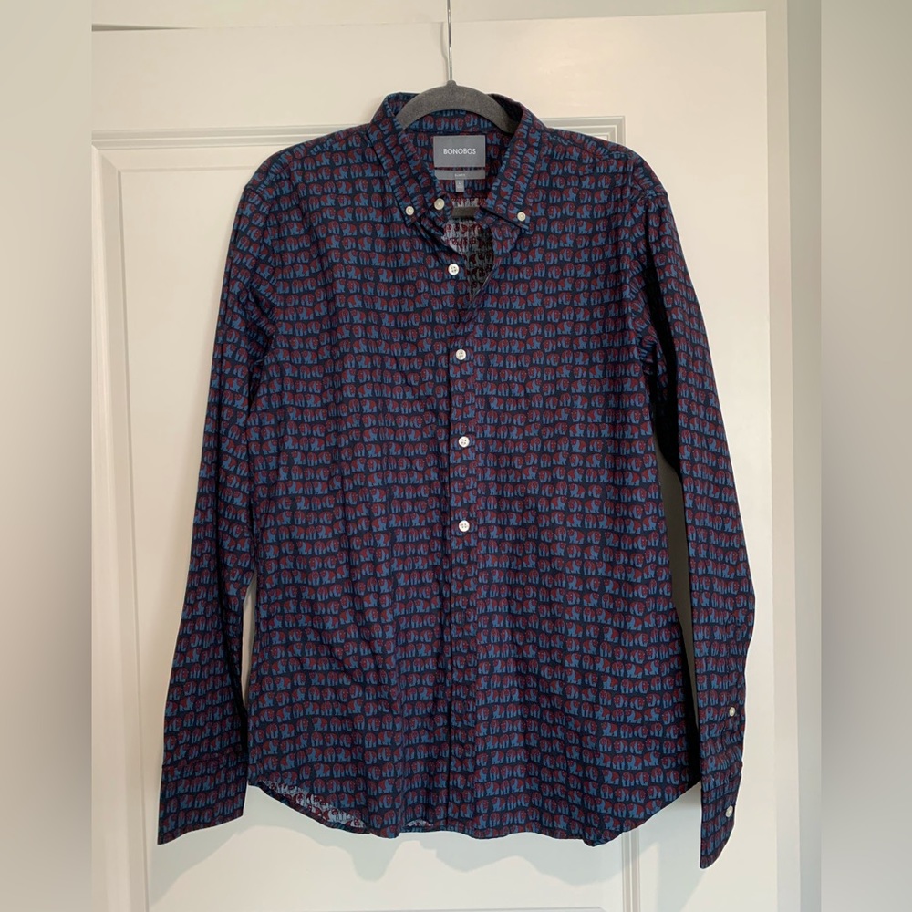 Bonobos Slim Fit LS Button Down Size Large